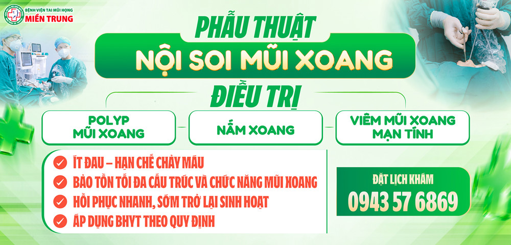 PHẪU THUẬT NỘI SOI MŨI XOANG – GIẢI PHÁP HIỆU QUẢ CHO VIÊM XOANG MẠN TÍNH, POLYP MŨI XOANG VÀ NẤM XOANG
